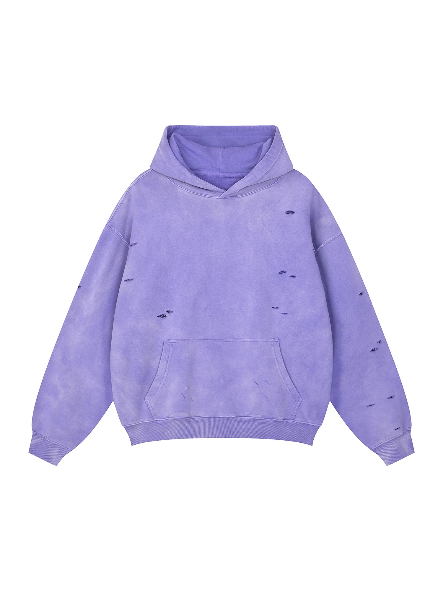 Vintage Distressed Oversized Purple Hoodie