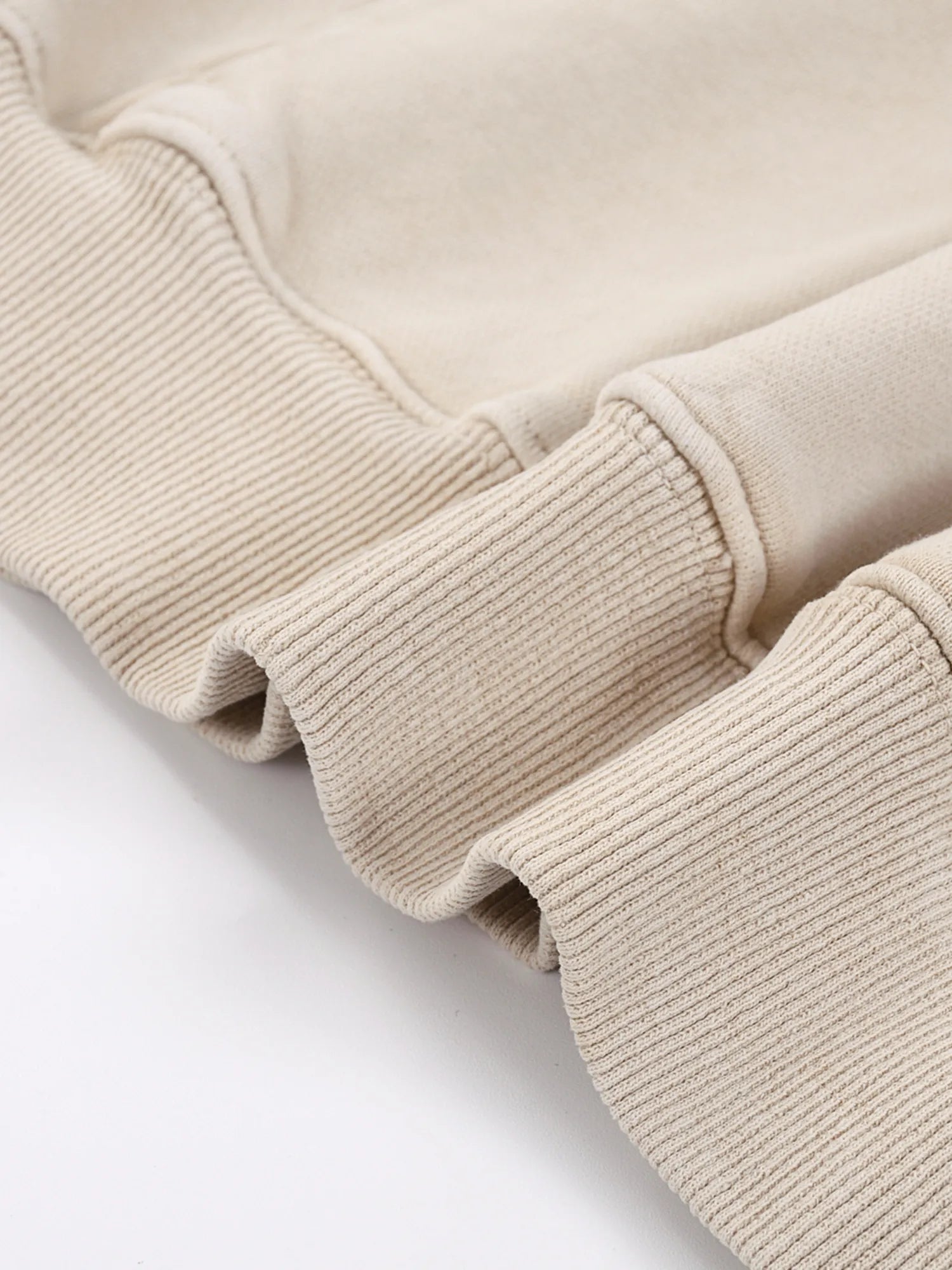 Vintage Washed Oversized Beige Hoodie