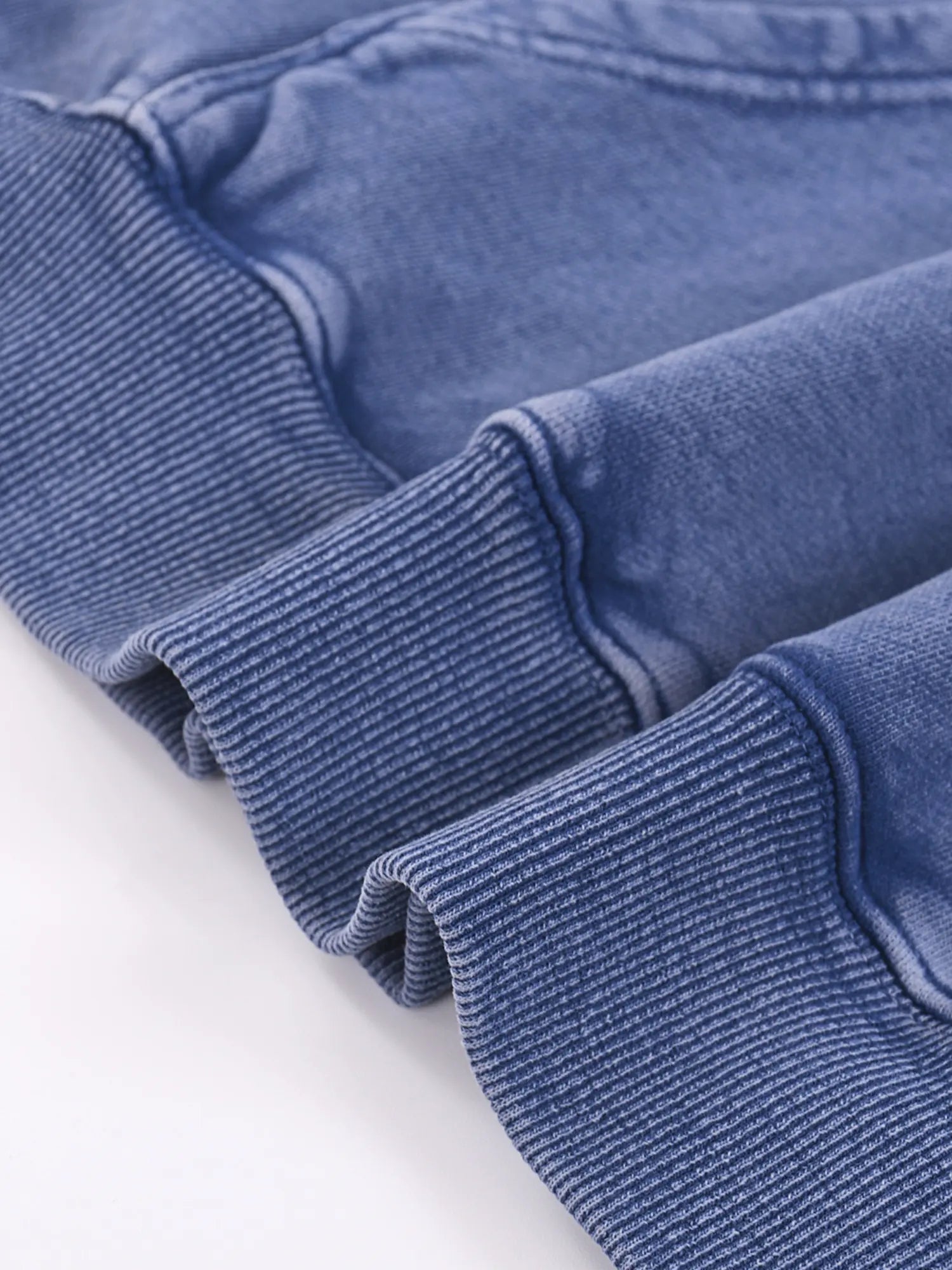 Vintage Washed Oversized Deep Blue Hoodie