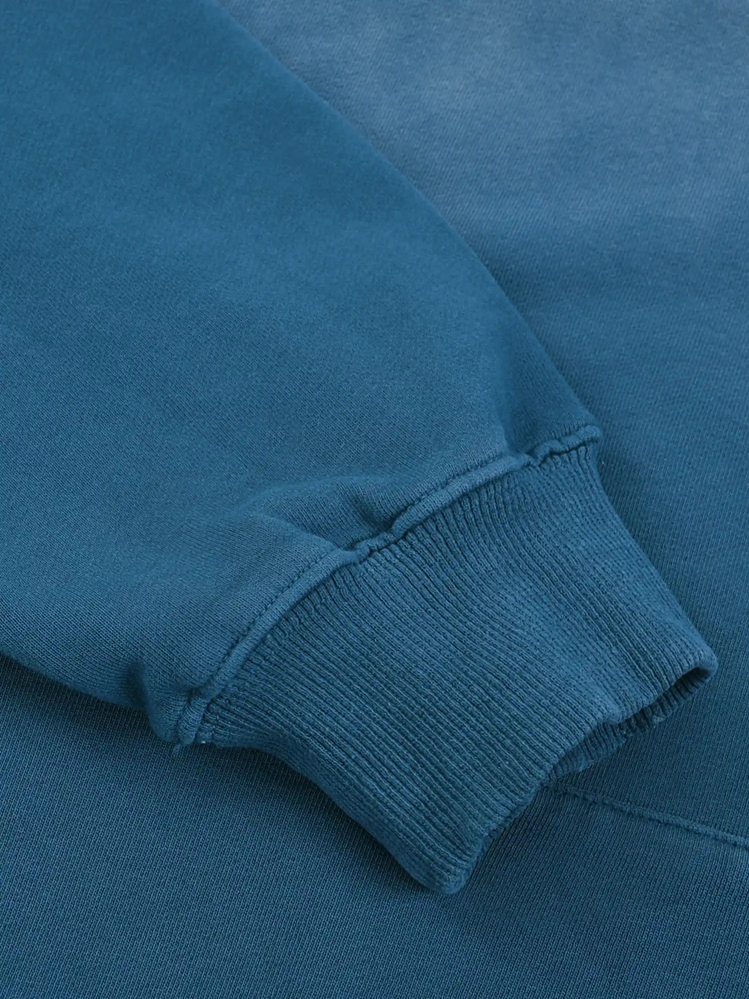 Snow Wash Oversized Blue Hoodie