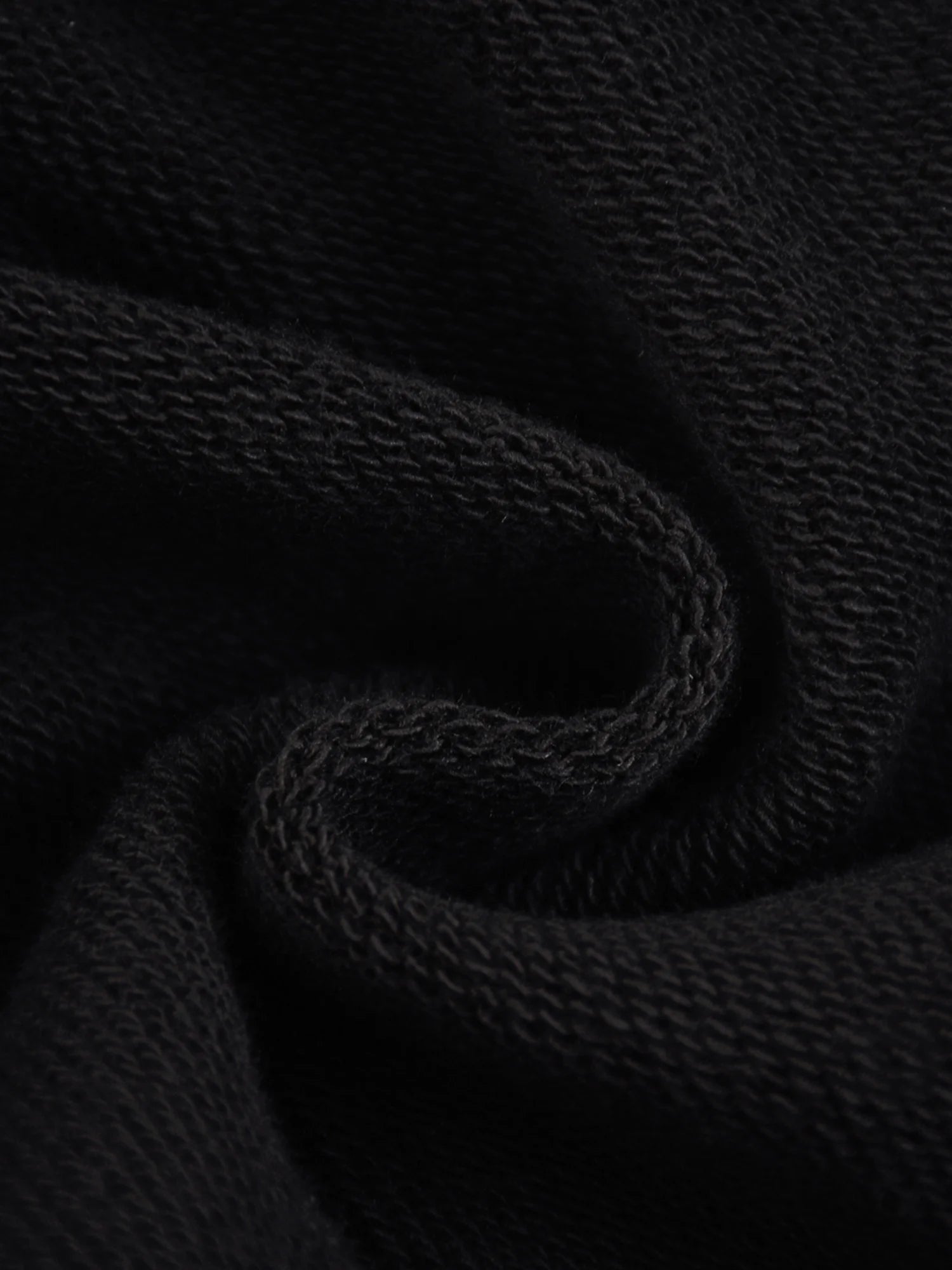 Snow Wash Oversized Black Hoodie