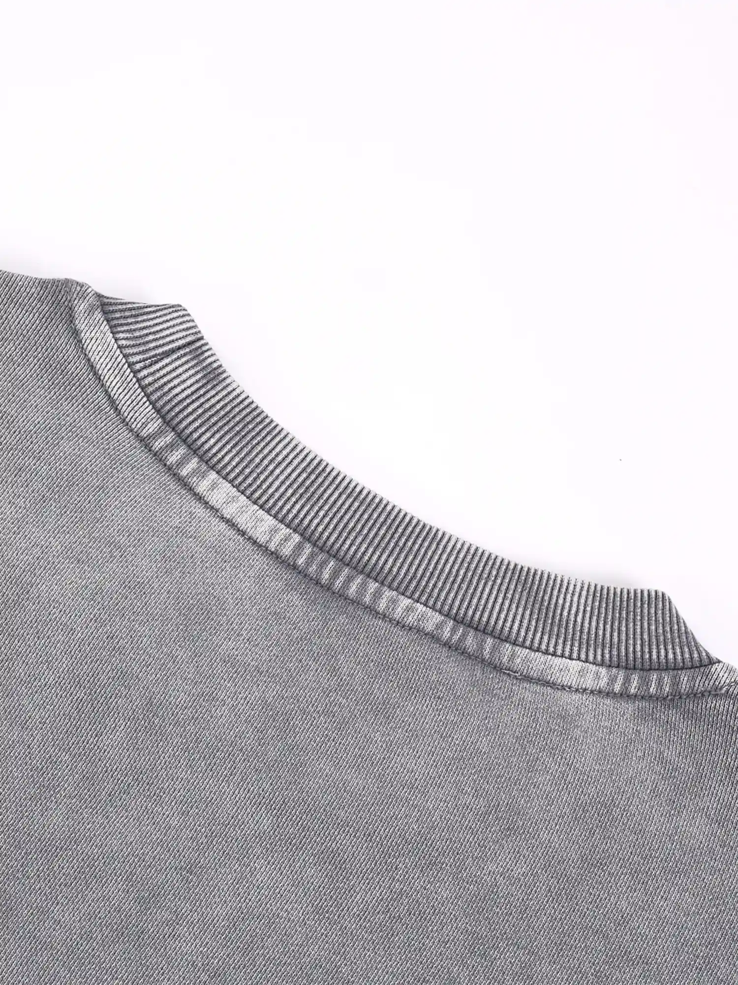 Vintage Distressed Oversized Grey Crewneck Sweatshirt