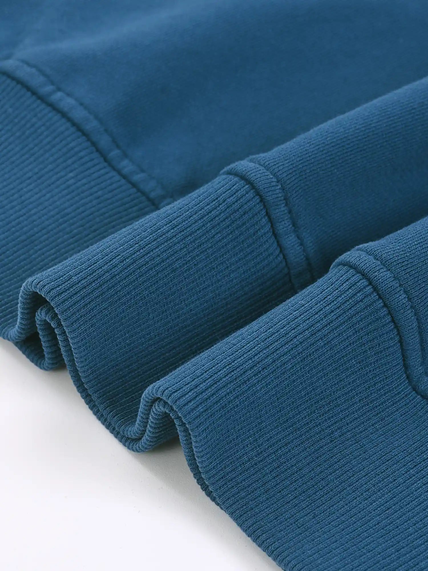 Snow Wash Oversized Blue Crewneck Sweatshirt