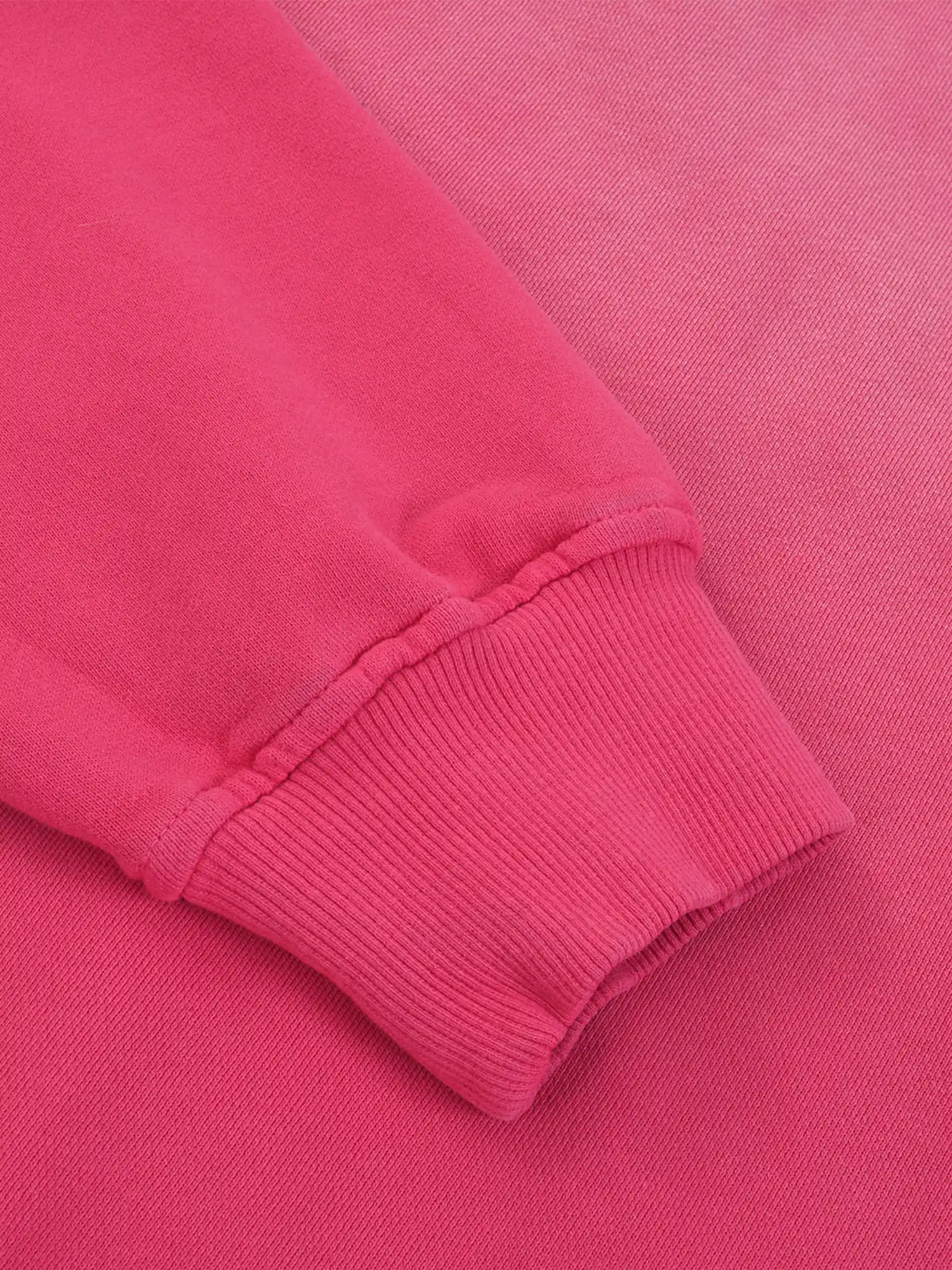 Snow Wash Oversized Pink Crewneck Sweatshirt