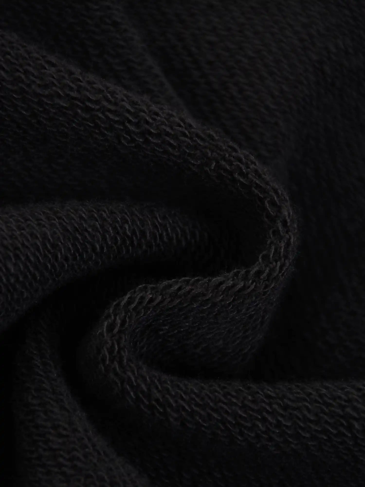 Snow Wash Oversized Black Crewneck Sweatshirt